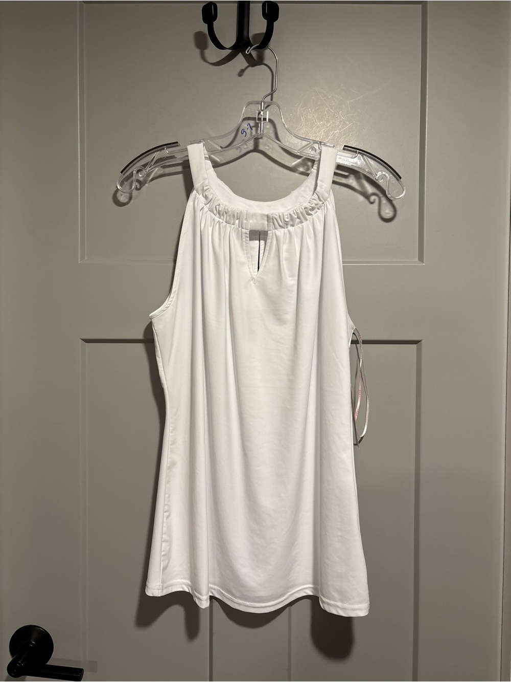 Classic White Sleeveless Top from aryeh